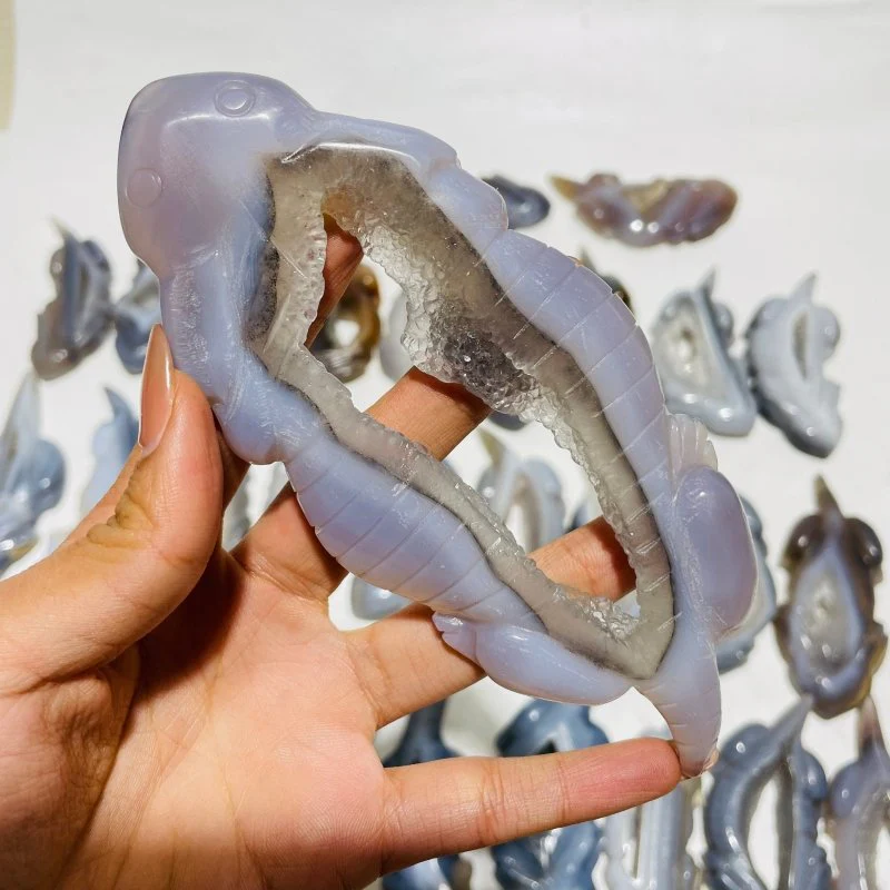 30 Pieces Druzy Geode Agate Giant Salamander Carving - Image 8