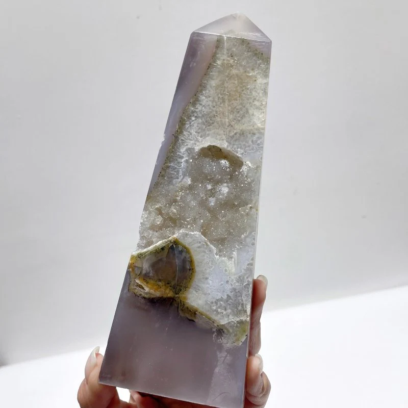 7 Pieces Large Druzy Geode Agate Points - Image 3