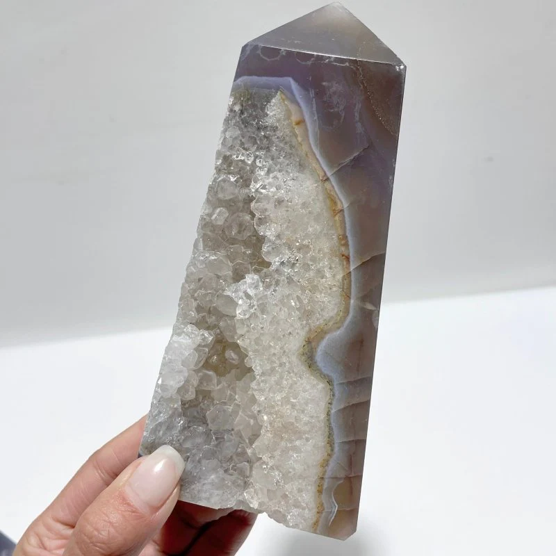 7 Pieces Large Druzy Geode Agate Points - Image 5