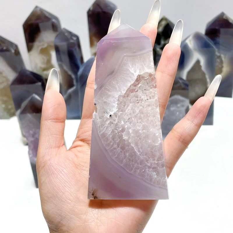 14 Pieces Beautiful Geode Agate Tower - Image 2