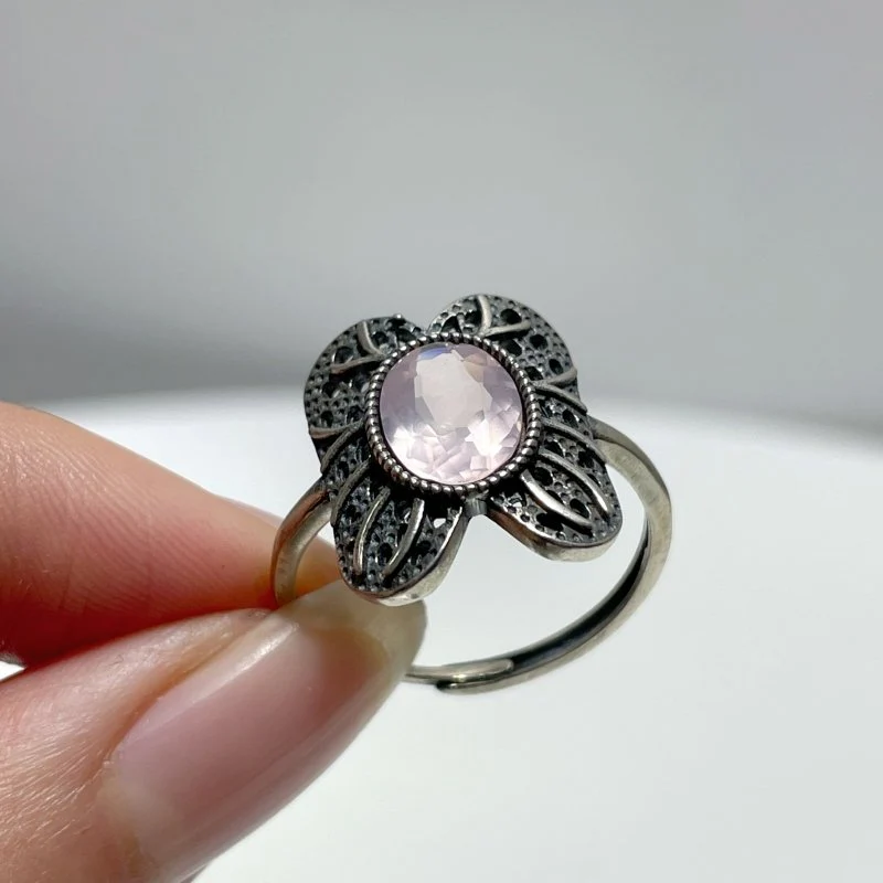 #E2 Silver Rings Wholesale Sunstone Garnet Moonstone Labradorite Rose Quartz - Image 4