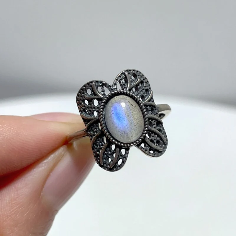 #E2 Silver Rings Wholesale Sunstone Garnet Moonstone Labradorite Rose Quartz - Image 5