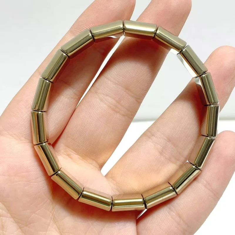 Electroplating Hematite Bracelets Bamboo Shape Wholesale - Image 3