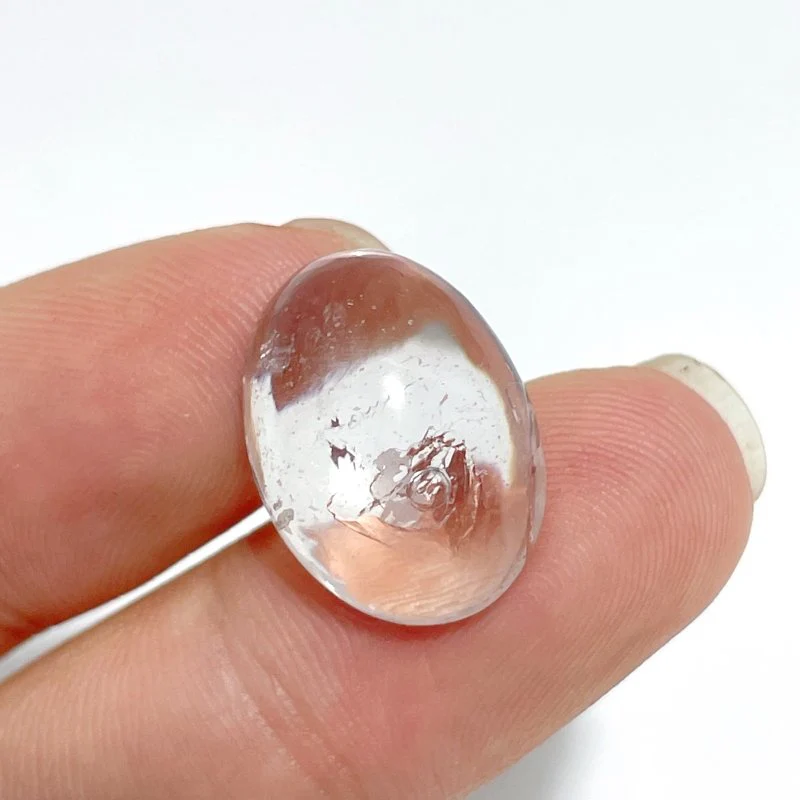 6 Pieces Enhydro Quartz Oval Cabochon Polished Crystal DIY Pendant #2 - Image 7
