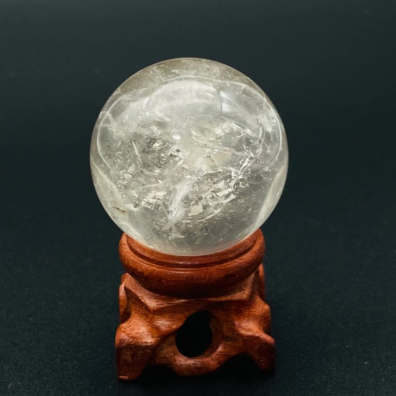 Enhydro Quartz With Rainbow Sphere Moving Bubble - Image 2