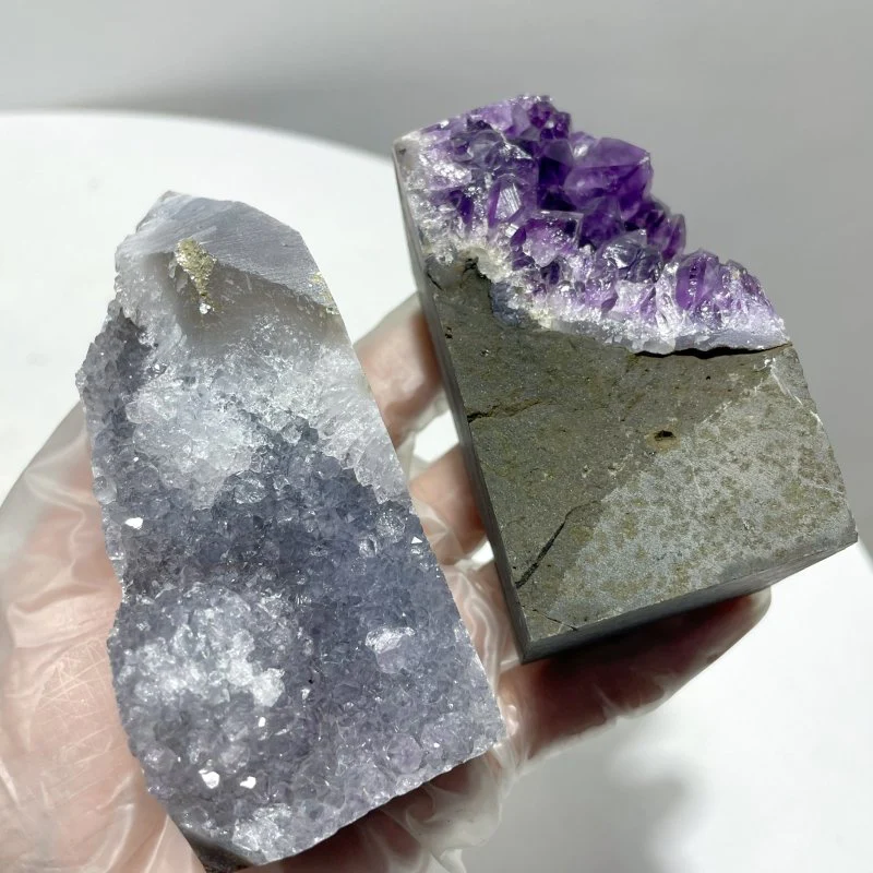 11 Pieces Amethyst Clusters Geode Home Decor - Image 6