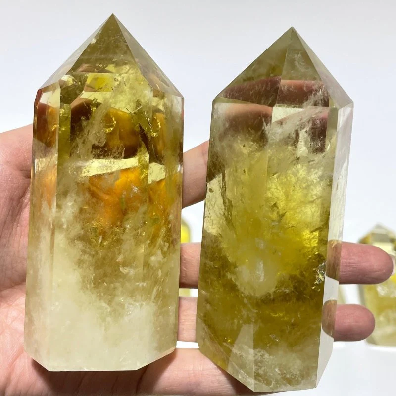 20 Pieces Fat Citrine Crystal Tower Point - Image 2