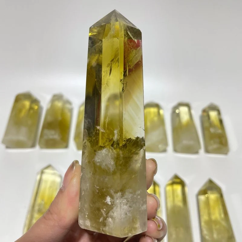 20 Pieces Fat Citrine Crystal Tower Point - Image 3