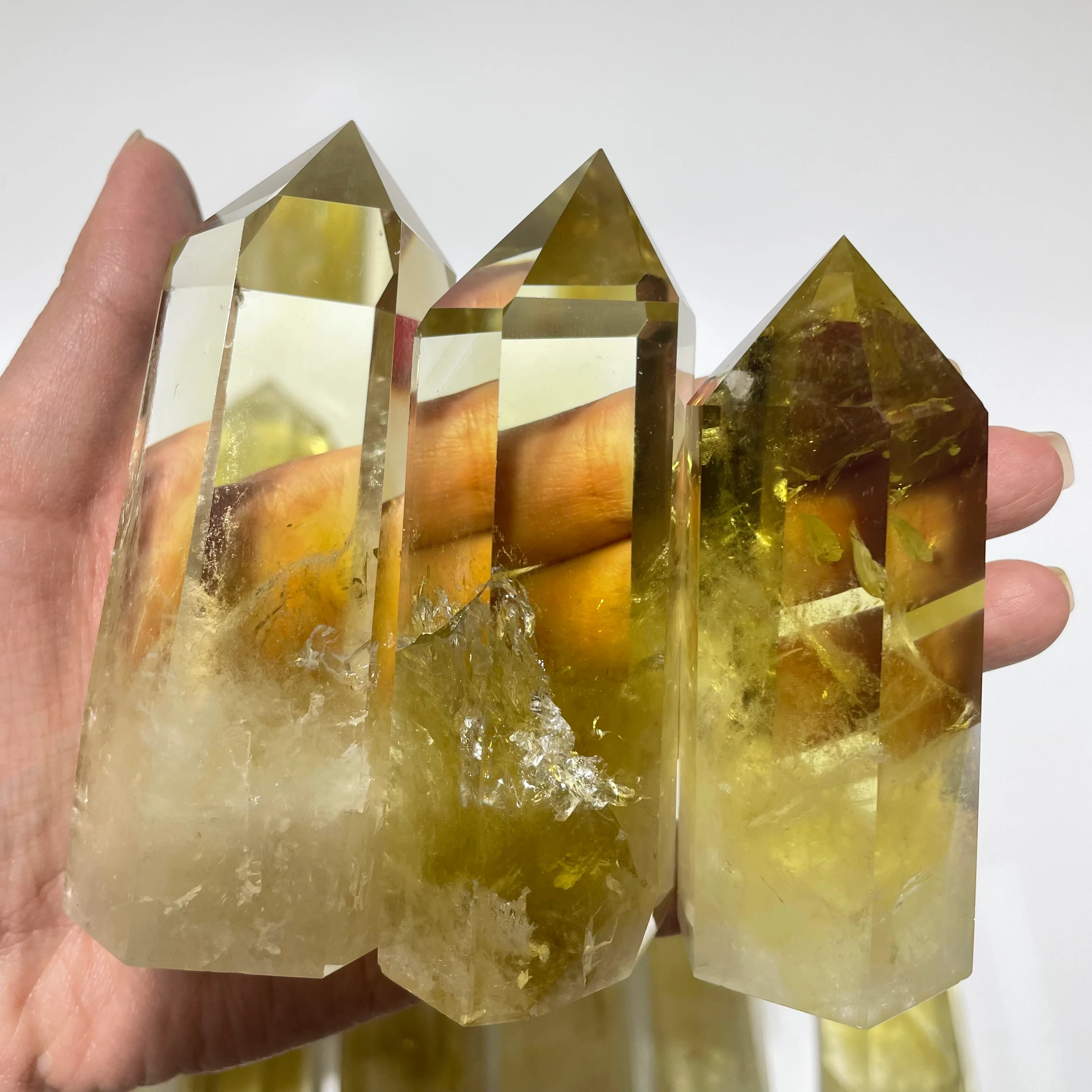 20 Pieces Fat Citrine Crystal Tower Point - Image 5