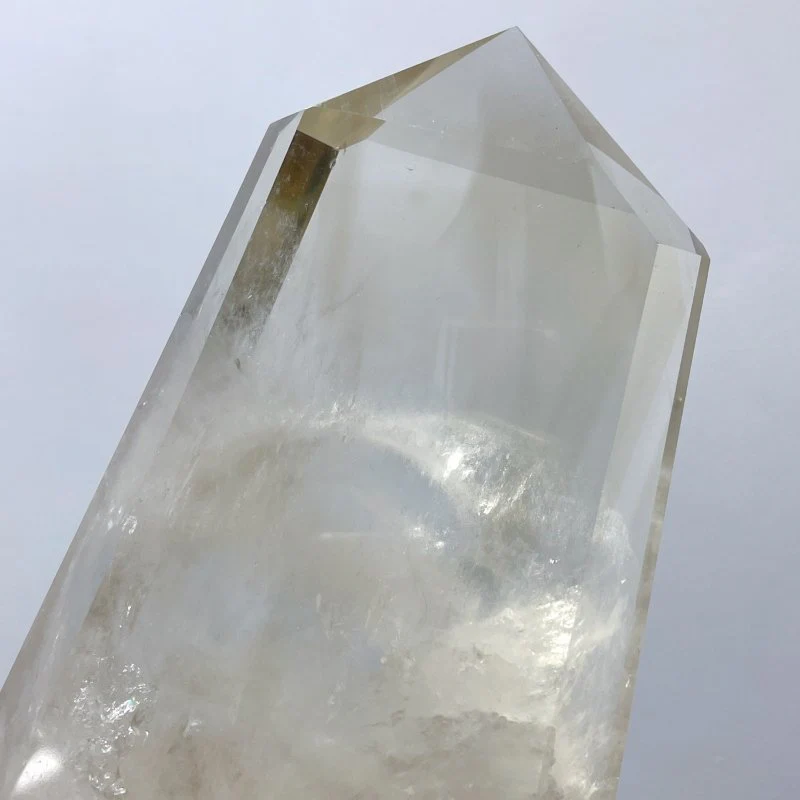 5 Pieces Large Clear Quartz Tower Raw Bottom - Image 5