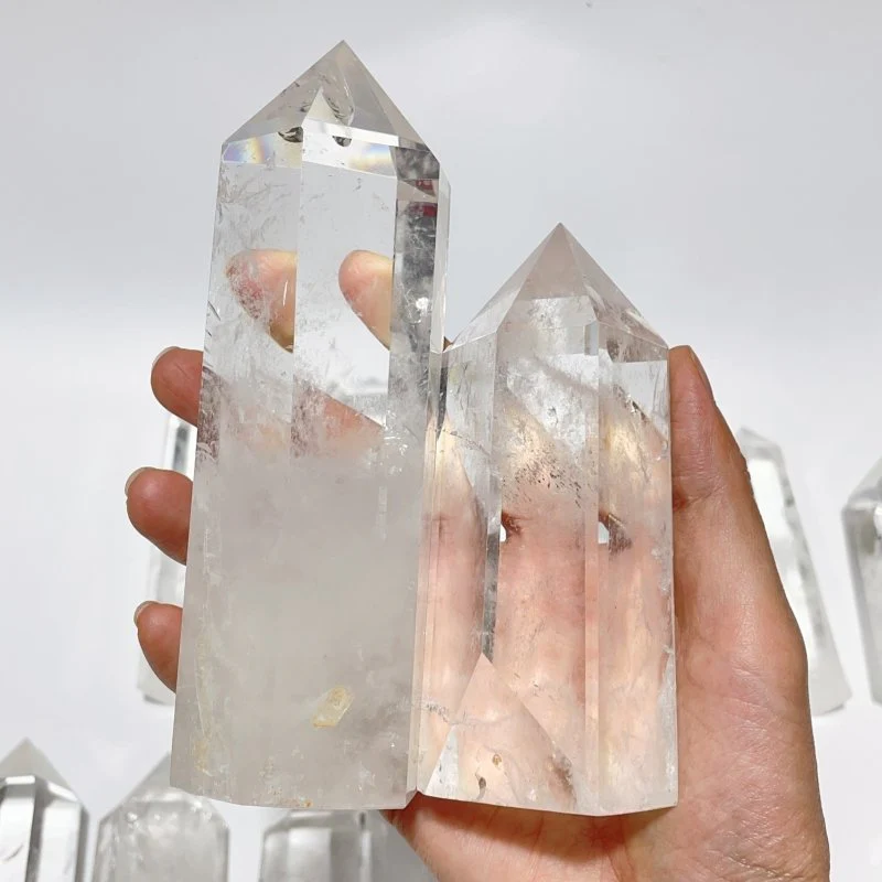 14 Pieces Fat Clear Quartz Tower Points Crystal - Image 5