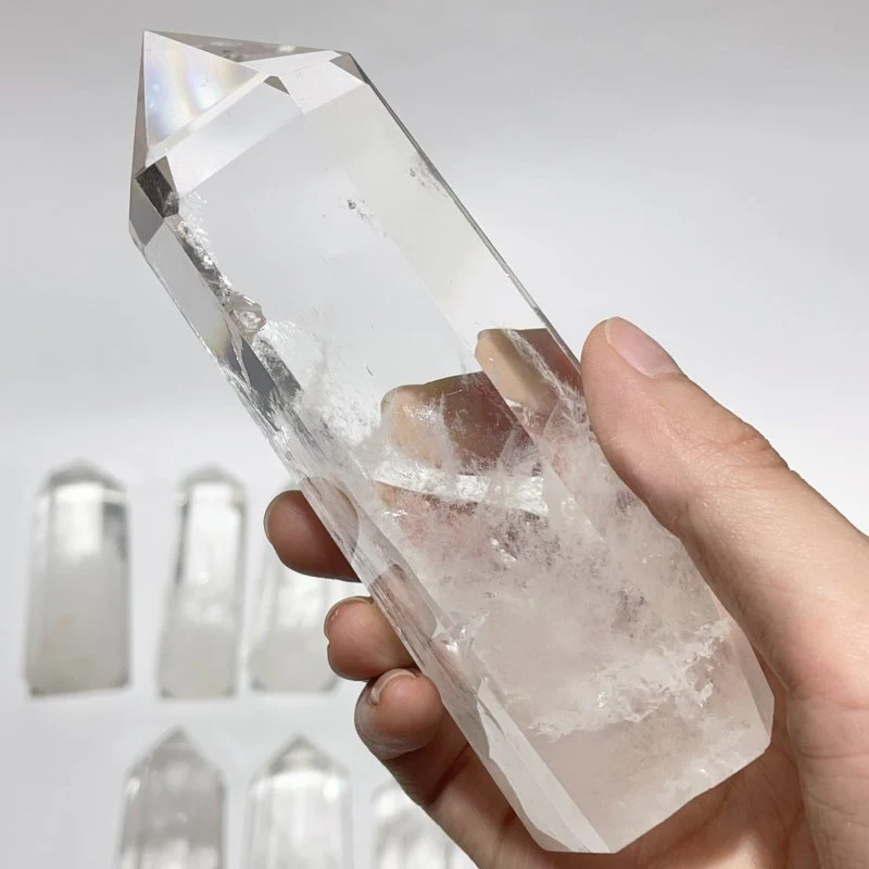 14 Pieces Fat Clear Quartz Tower Points Crystal - Image 6