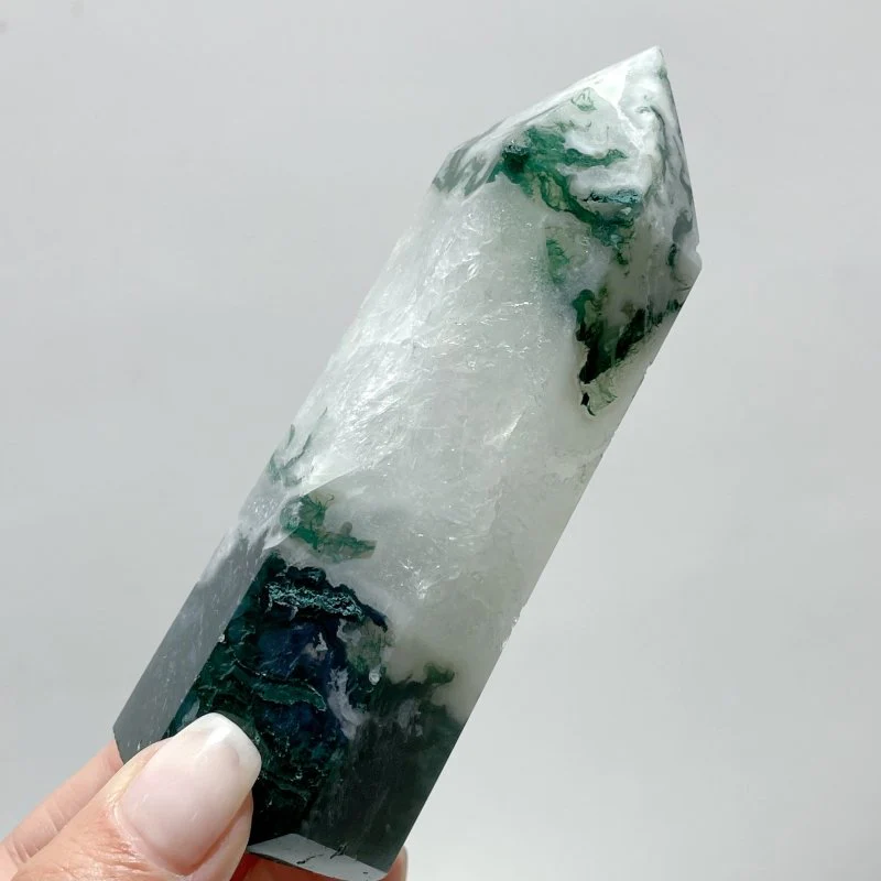 Fat Moss Agate Points Tower Wholesale - Image 2