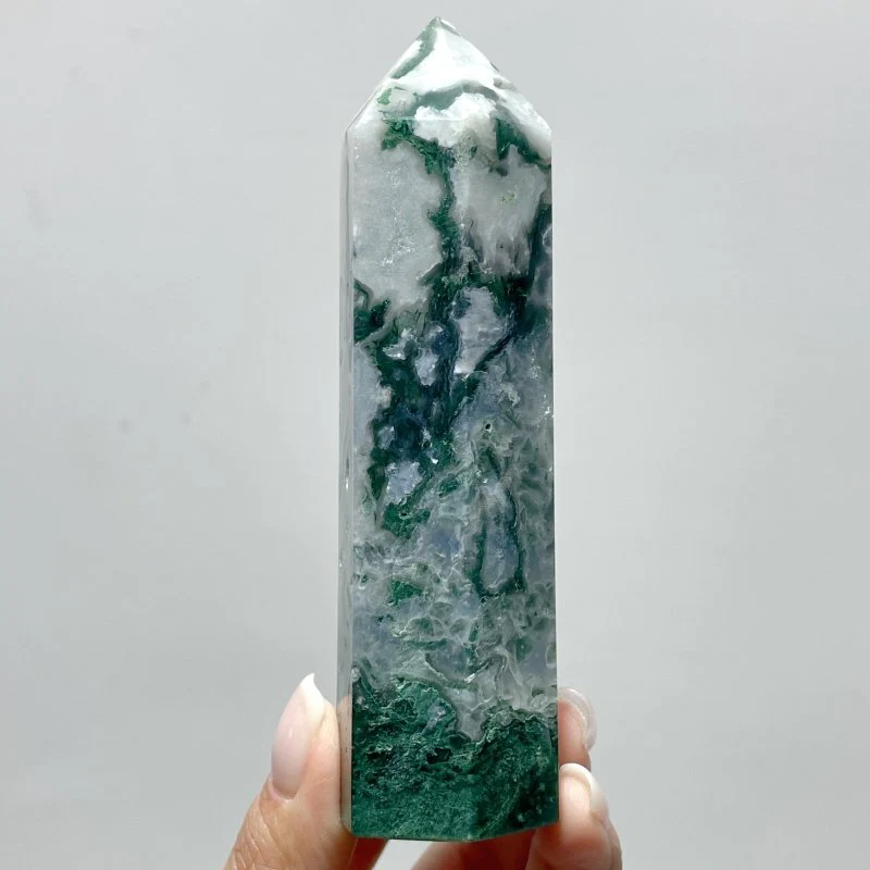 Fat Moss Agate Points Tower Wholesale - Image 4