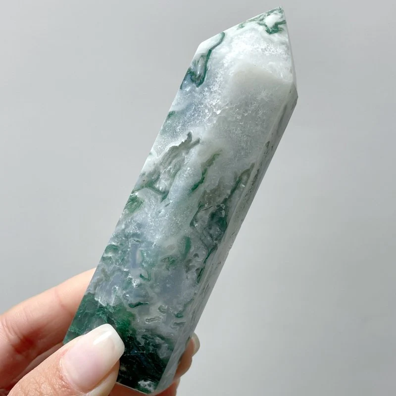 Fat Moss Agate Points Tower Wholesale - Image 5