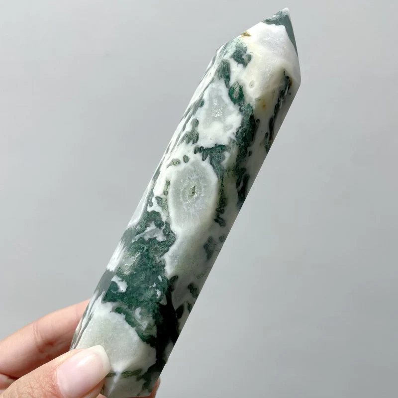 Fat Moss Agate Points Tower Wholesale - Image 7