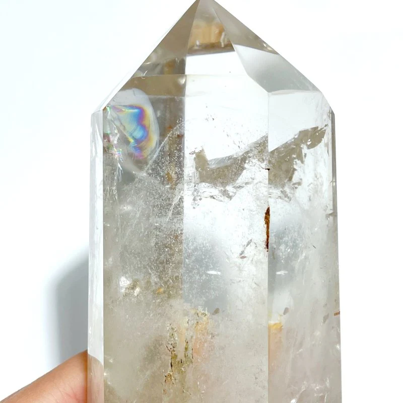 5 Pieces Fat Light Smoky Quartz Tower Point - Image 6