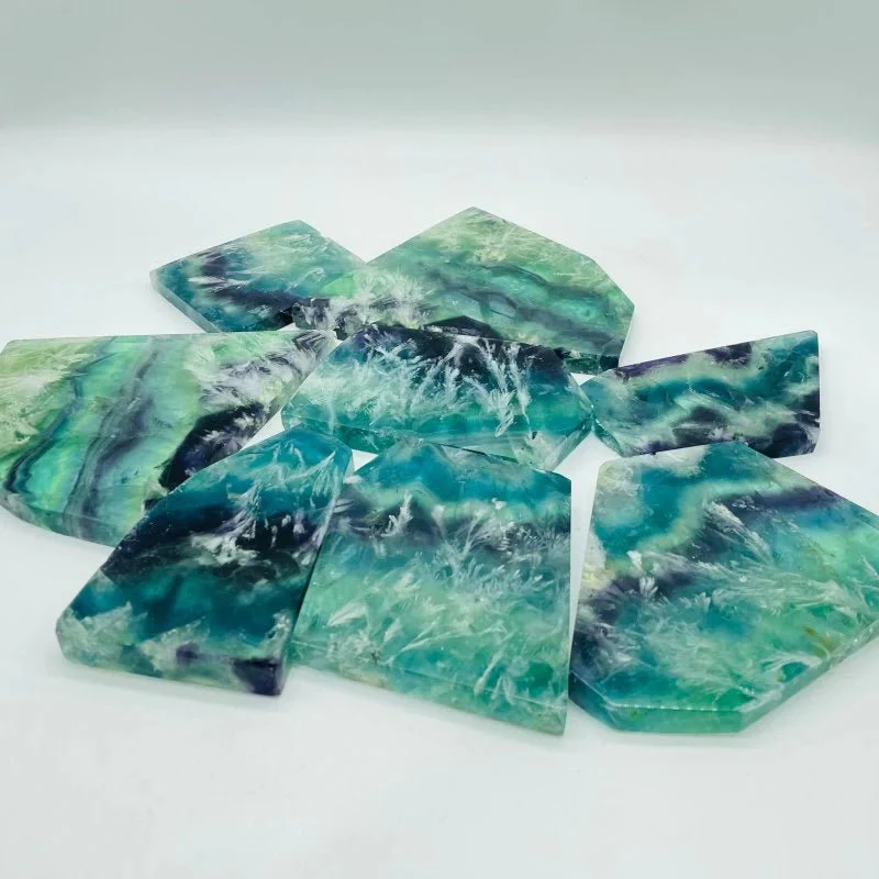 Beautiful Feather Fluorite Slab Wholesale - Image 2