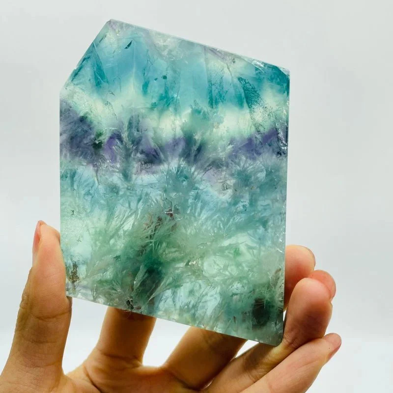 Beautiful Feather Fluorite Slab Wholesale - Image 3