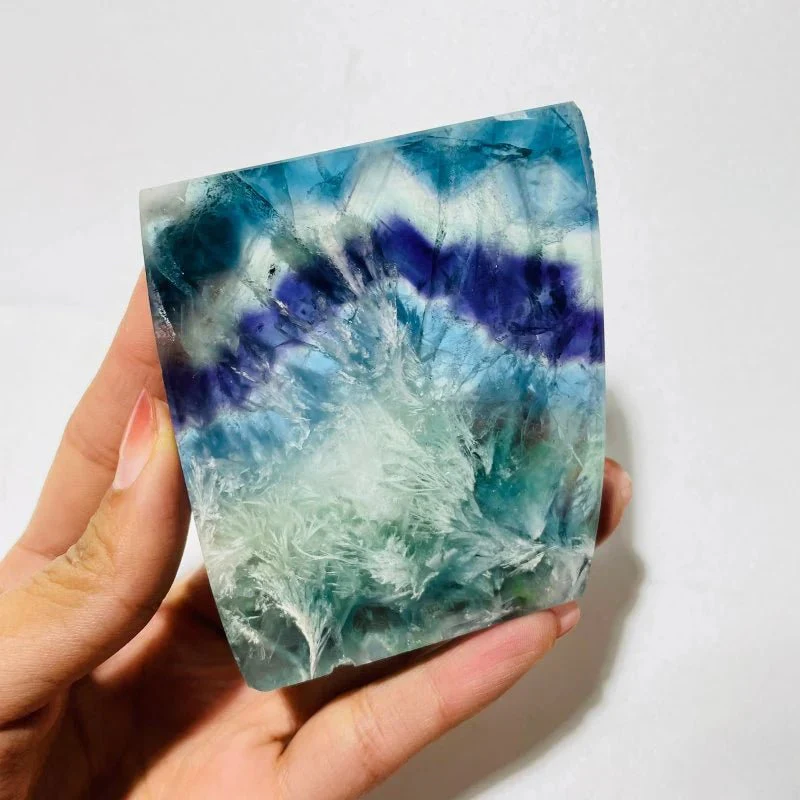 Beautiful Feather Fluorite Slab Wholesale - Image 4