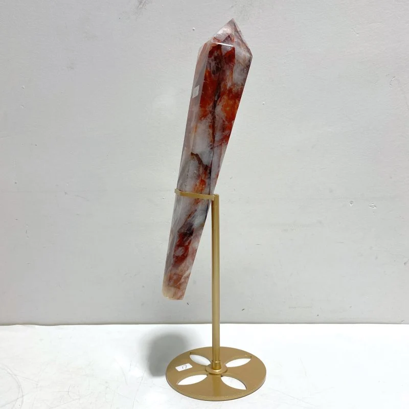 6 Pieces Fire Quartz Magic Scepter Wand With Stand - Image 2