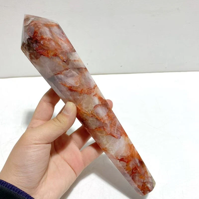 6 Pieces Fire Quartz Magic Scepter Wand With Stand - Image 4