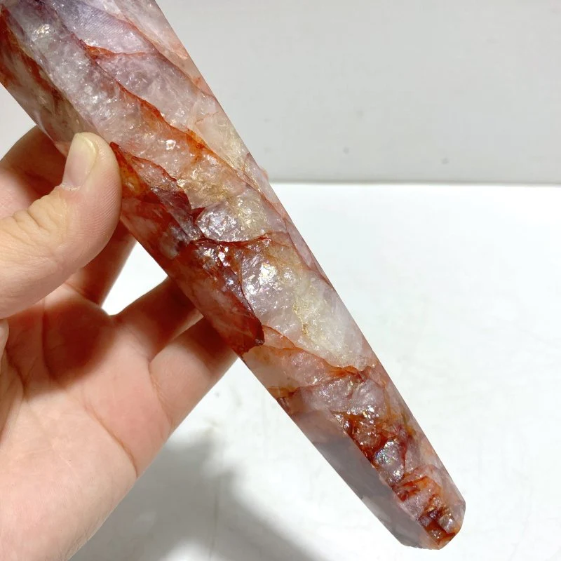 6 Pieces Fire Quartz Magic Scepter Wand With Stand - Image 6