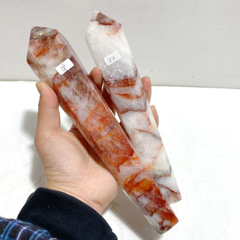 6 Pieces Fire Quartz Magic Scepter Wand With Stand - Image 7