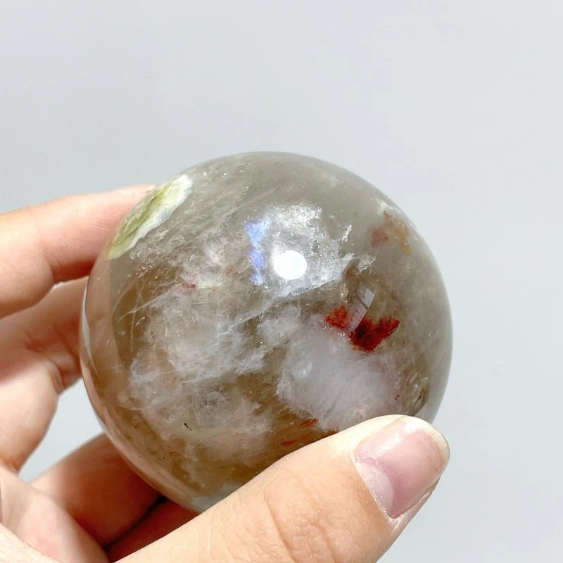 8 Pieces Fire Quartz Mixed Moonstone Spheres - Image 5