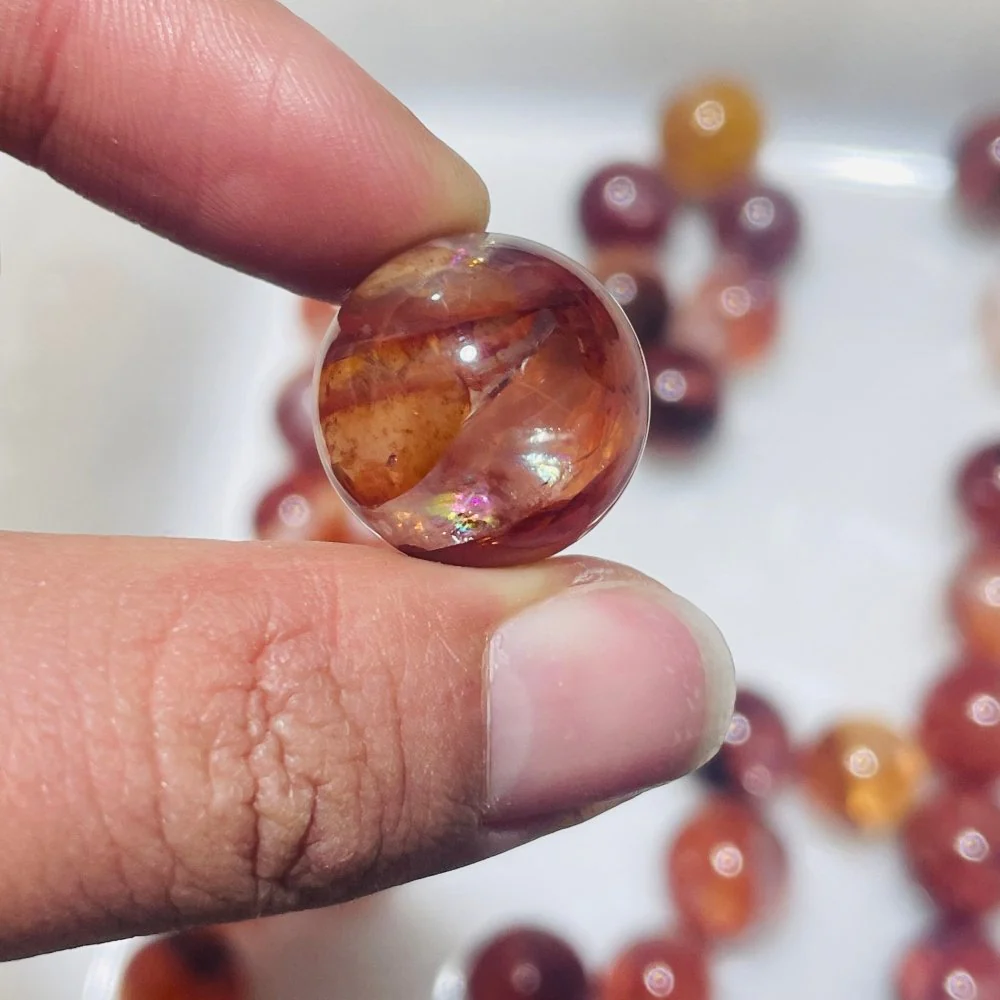 50 Pieces High Quality Rainbow Fire Quartz Spheres - Image 3