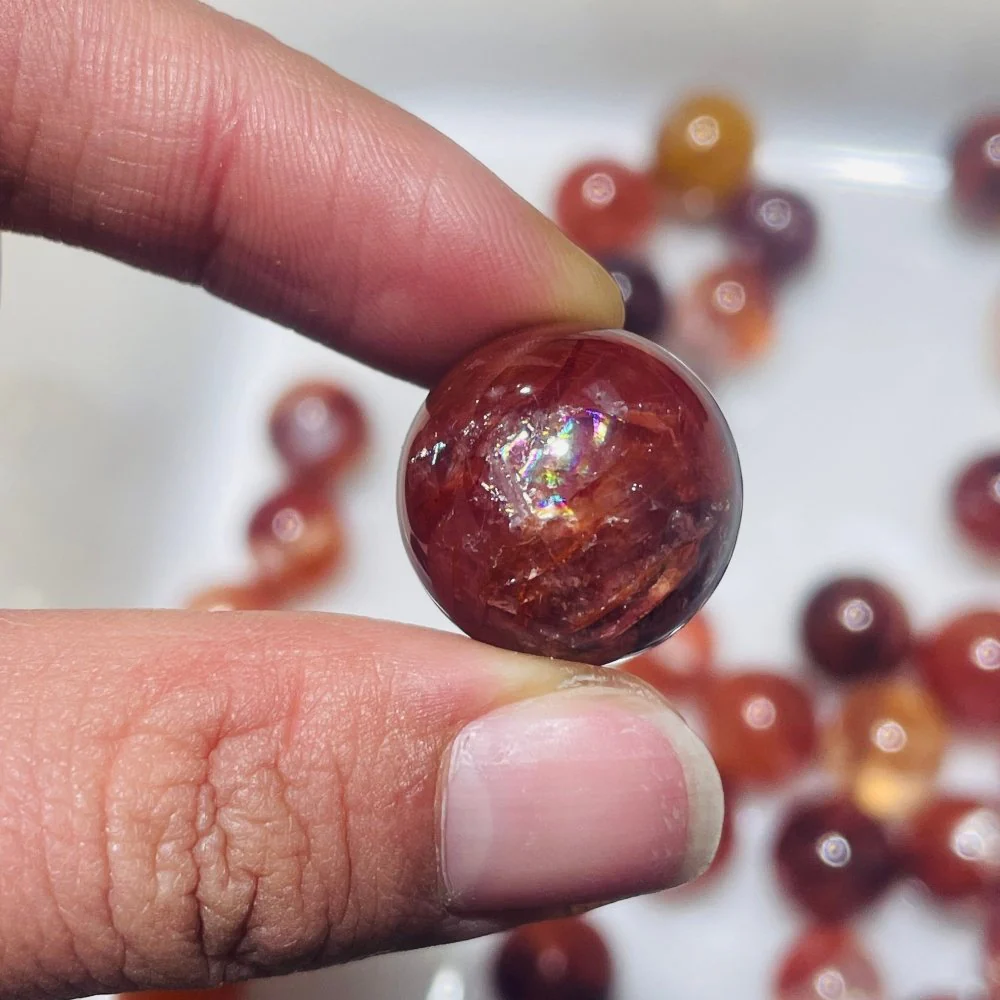 50 Pieces High Quality Rainbow Fire Quartz Spheres - Image 5