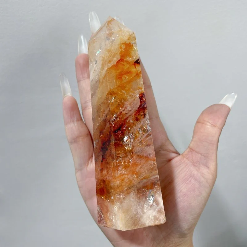 10 Pieces Beautiful Fire Quartz Tower - Image 3
