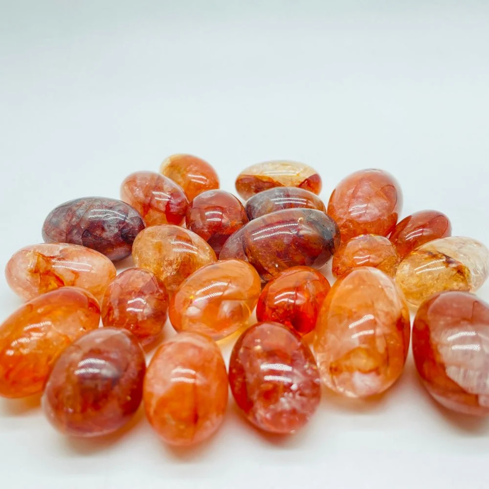 High Quality Clear Fire Quartz Tumbled Crystal Wholesale - Image 4