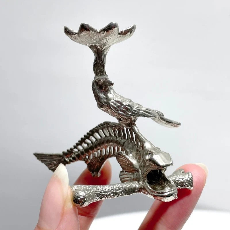 Fish Bones With Birds Crystal Sphere Stand Wholesale - Image 6