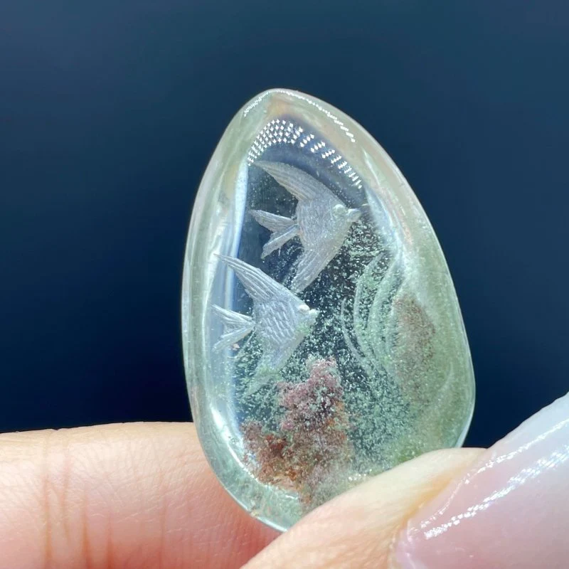 5 Pieces Fish The Underwater World Garden Quartz Inner Scene Carving - Image 8