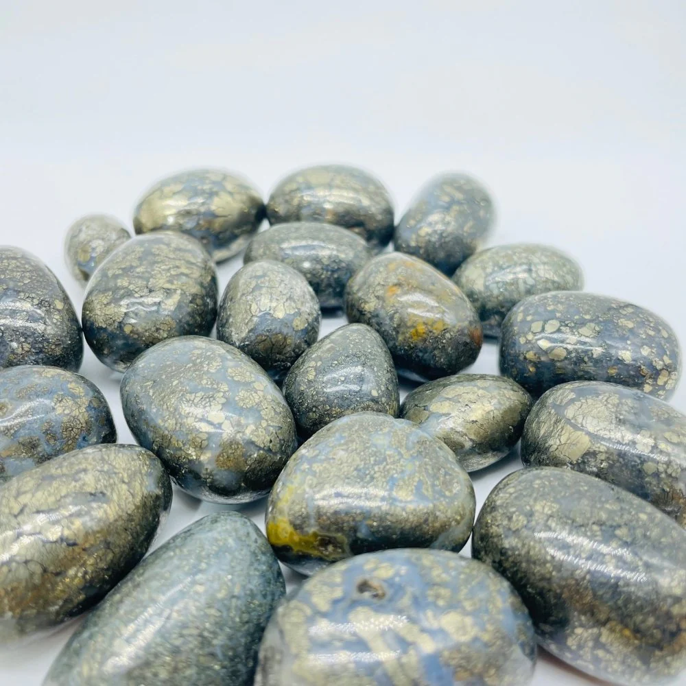 Flower Pyrite Mixed Agate Tumbled Wholesale - Image 3
