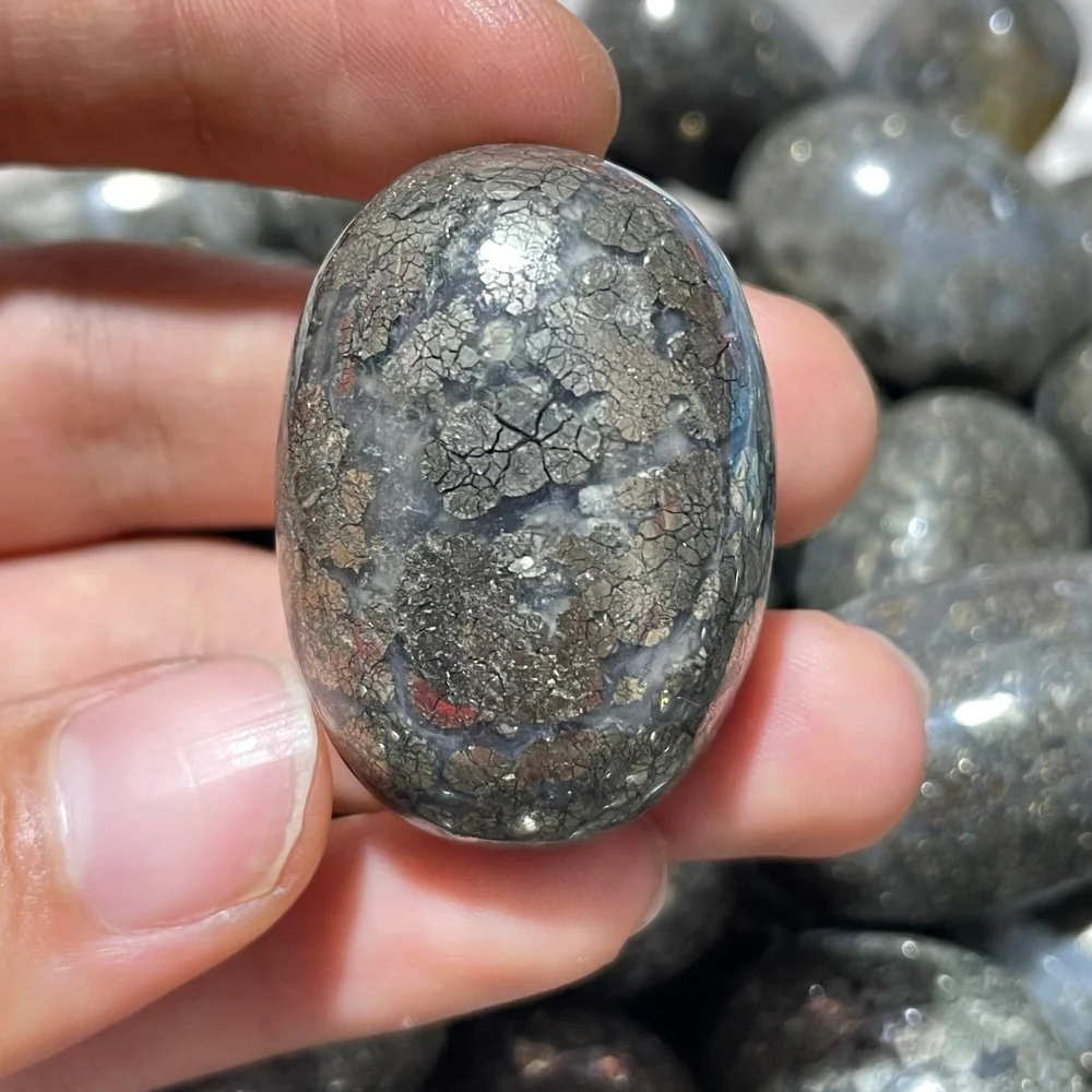Flower Pyrite Mixed Agate Tumbled Wholesale - Image 4