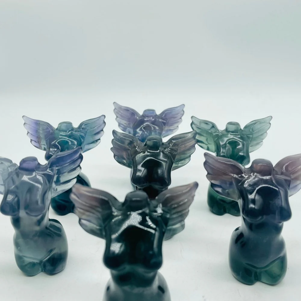 Fluorite Angel Goddess Carving Wholesale - Image 3