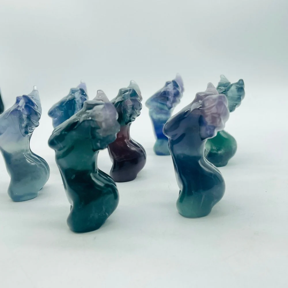 Fluorite Angel Goddess Carving Wholesale - Image 4
