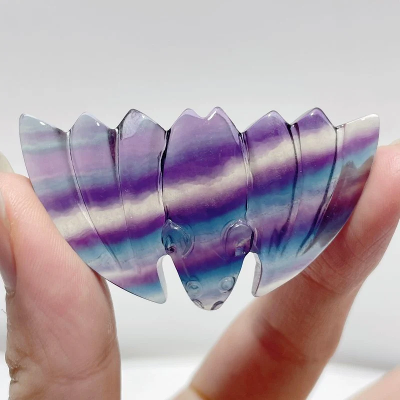 Rainbow Fluorite Bat Carving Wholesale - Image 3