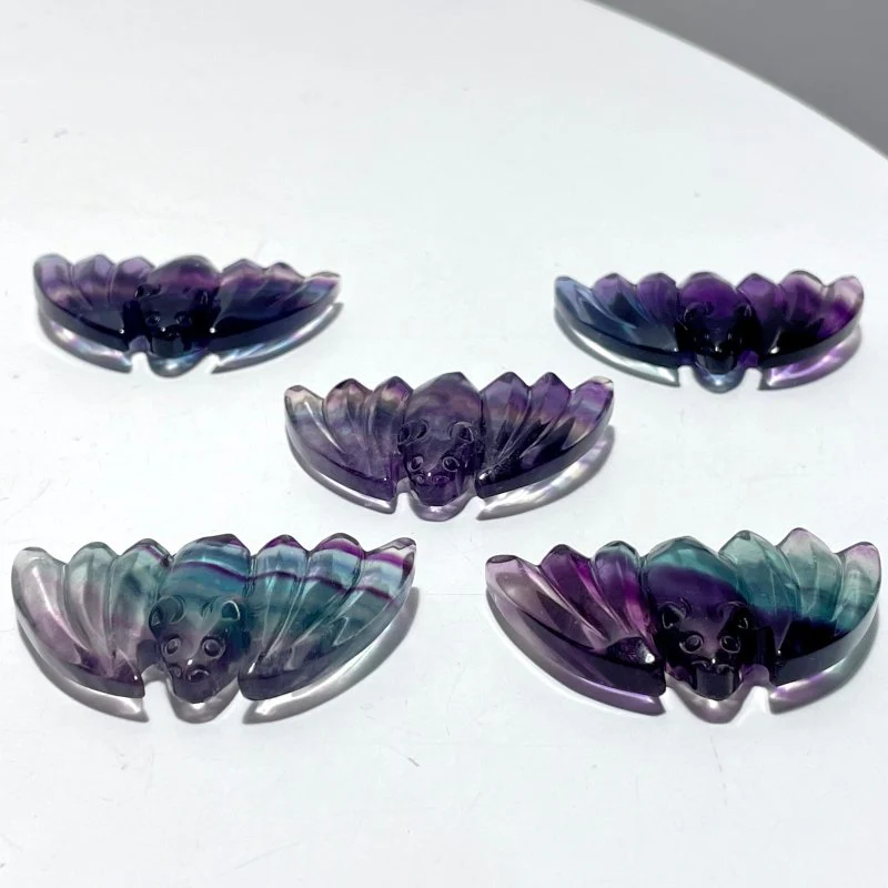 Rainbow Fluorite Bat Carving Wholesale - Image 7