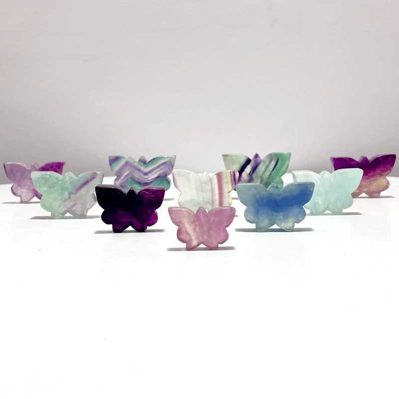 Colorful Fluorite Butterfly Carving Wholesale - Image 2