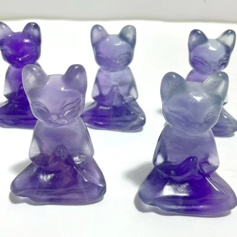 Fluorite Cat Carving Crystals Wholesale - Image 2