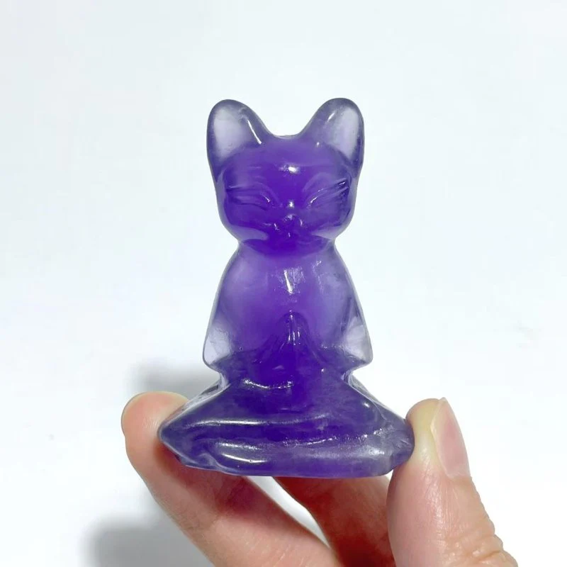 Fluorite Cat Carving Crystals Wholesale - Image 3