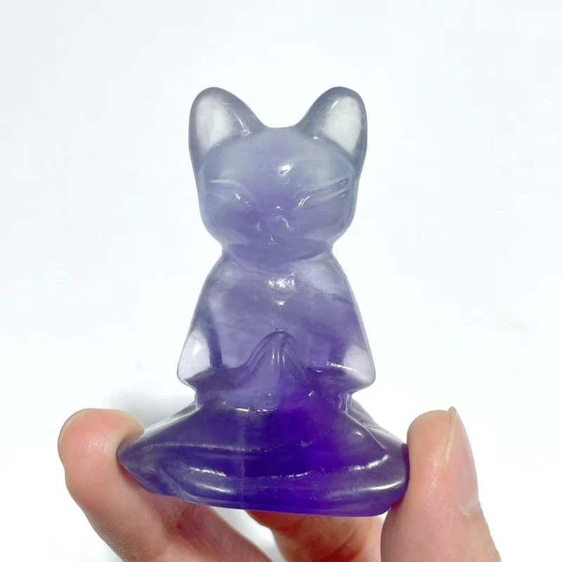 Fluorite Cat Carving Crystals Wholesale - Image 4