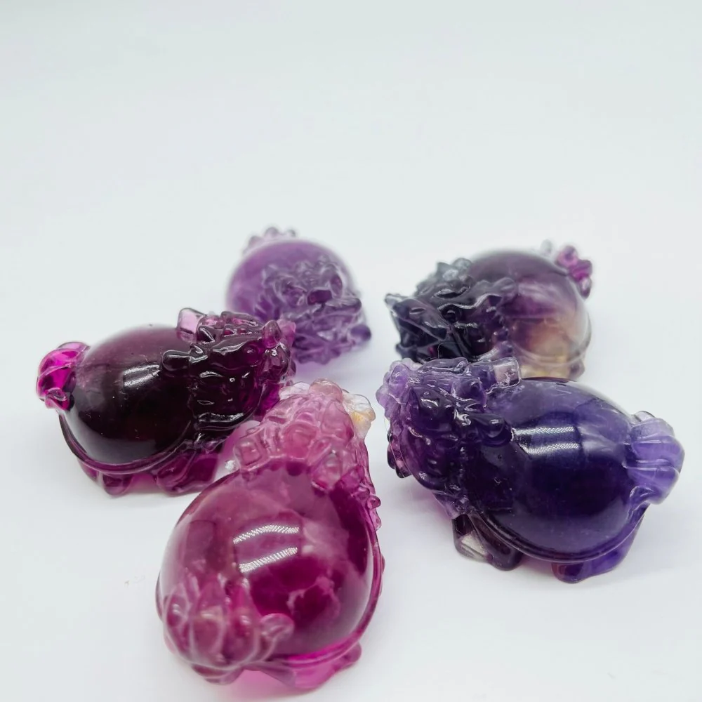 Fluorite Dragon Turtle Carving Wholesale - Image 3
