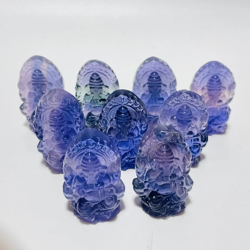 Fluorite Ganesha Carving Wholesale - Image 4