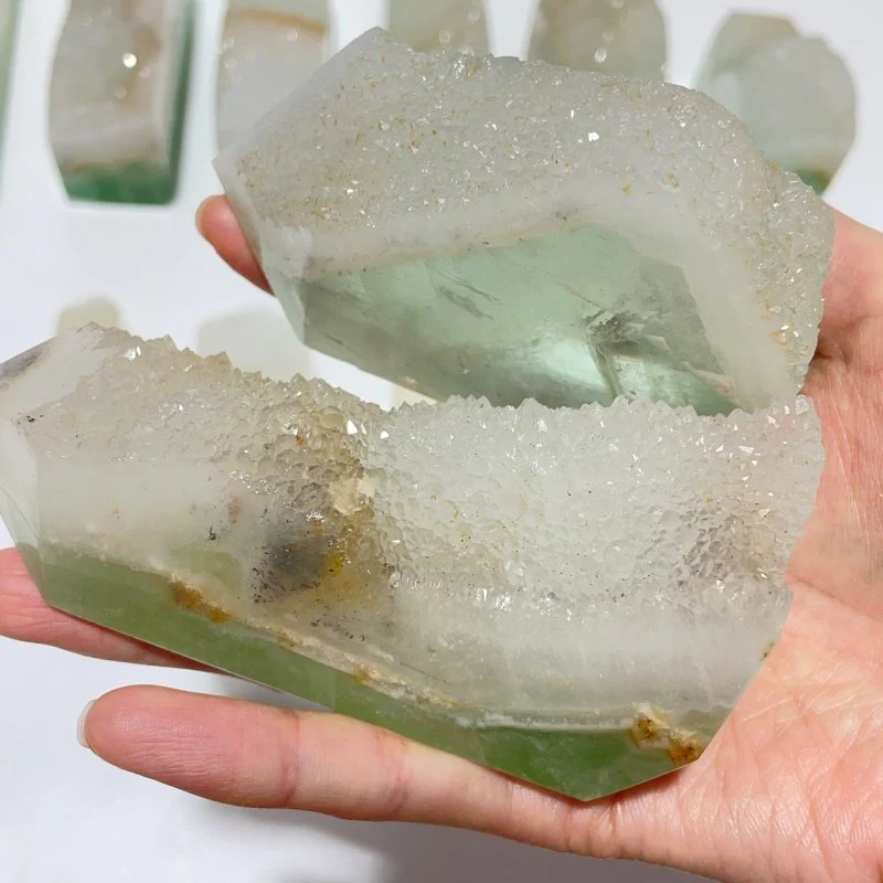 12 Pieces Fluorite Geode Druzy Tower Points - Image 2