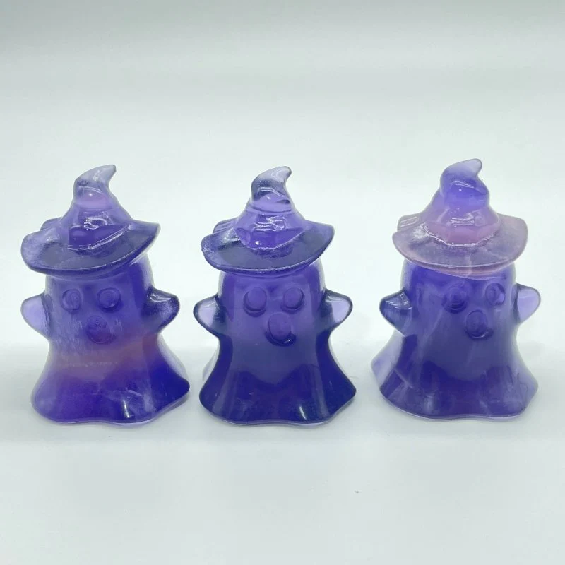 Fluorite Ghost Carving Halloween Crystals Wholesale - Image 3