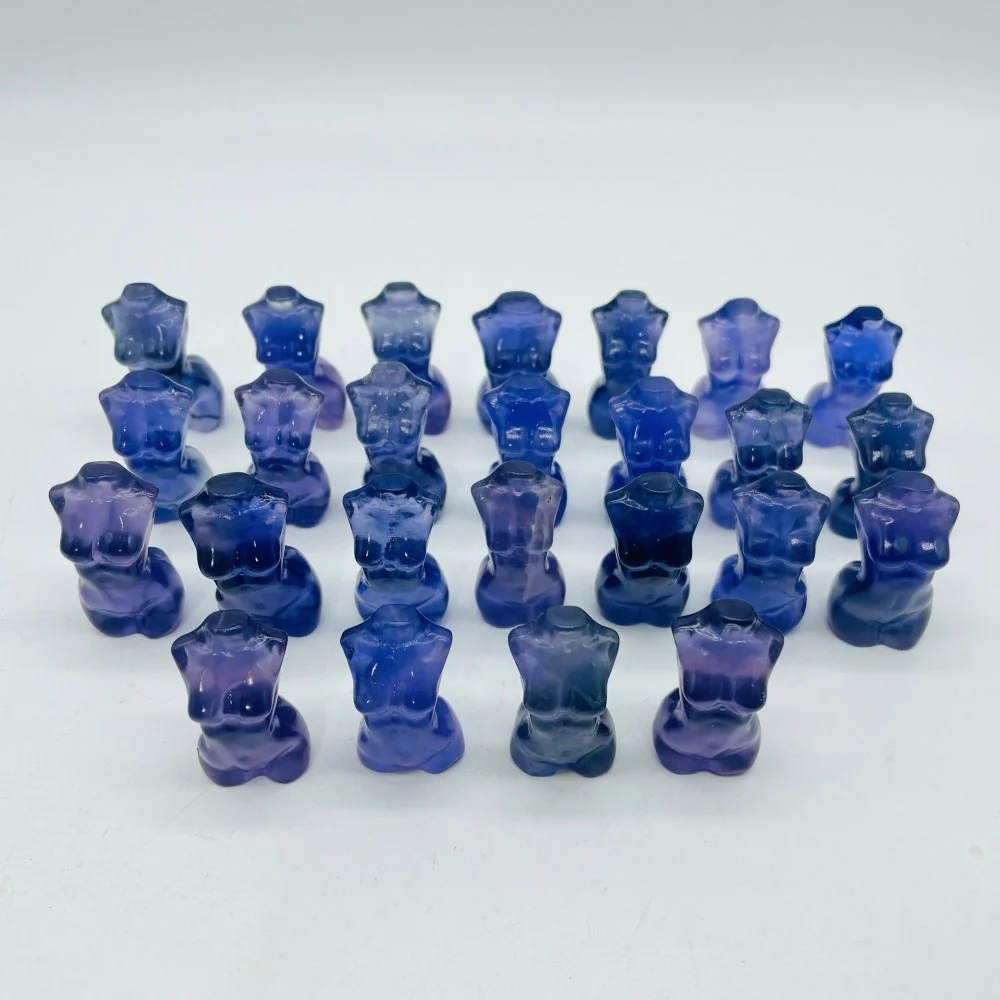 25 Pieces Mini Fluorite Goddess Carving - Image 2